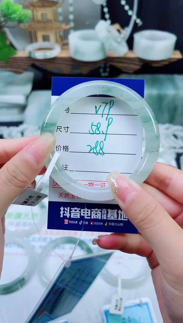 未镶嵌手镯石英质玉（天山翠）79
