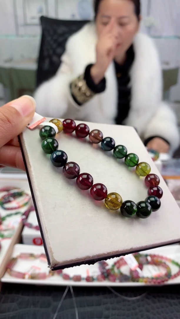 未镶嵌手串碧玺多样性发一条