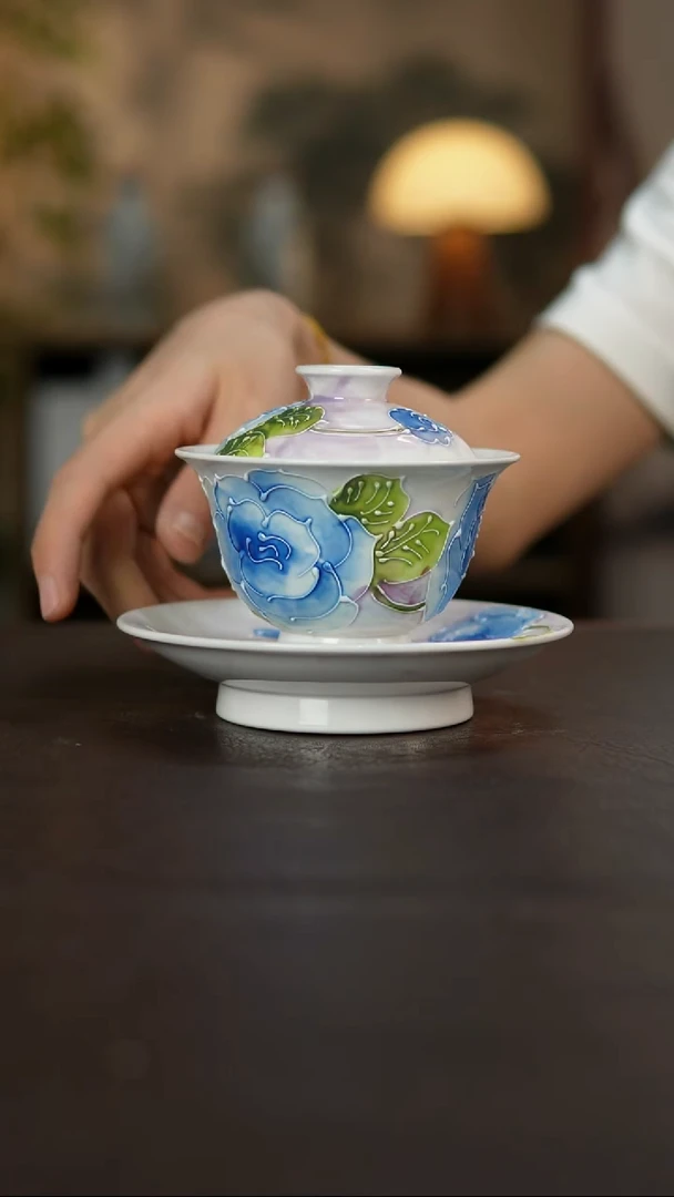 杯景德镇陶瓷杯碗柴烧多人