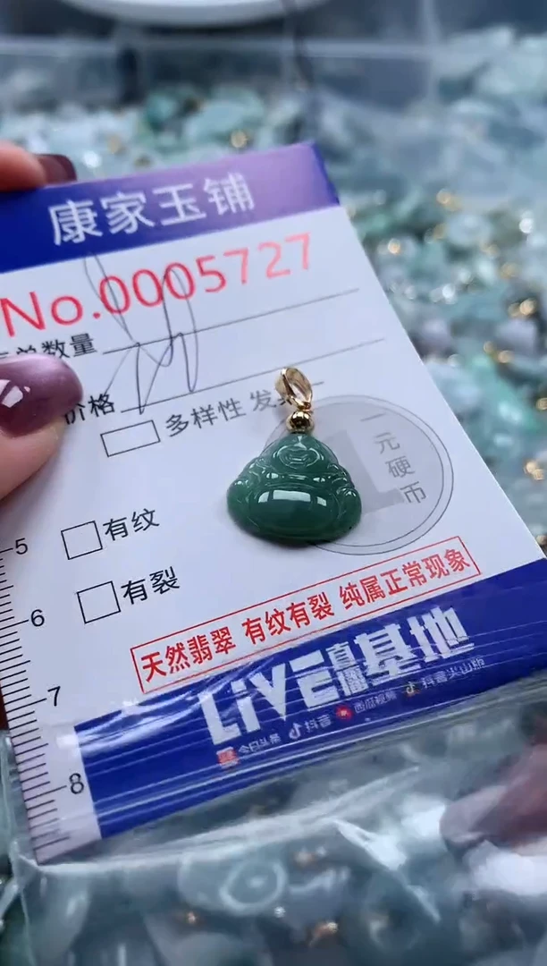 翡翠未镶嵌吊坠(不含链)5727