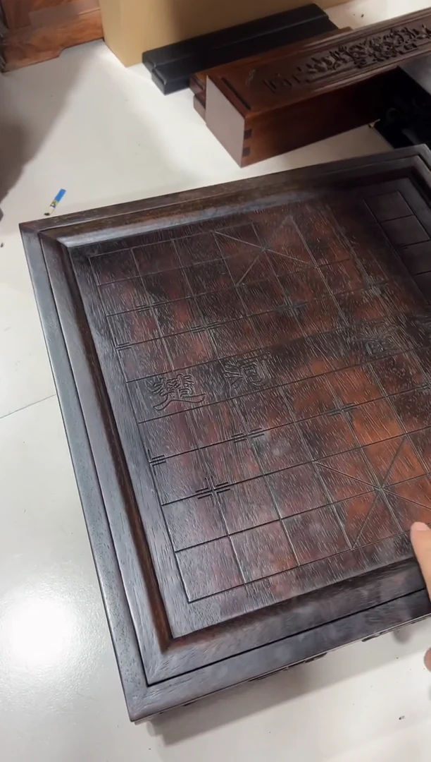 李*金紫檀木双面棋盘