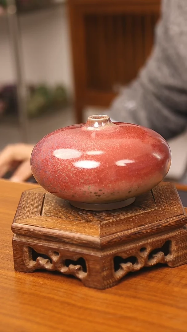 【闪购商品】瓷片钧尚源钧瓷豆豆瓶