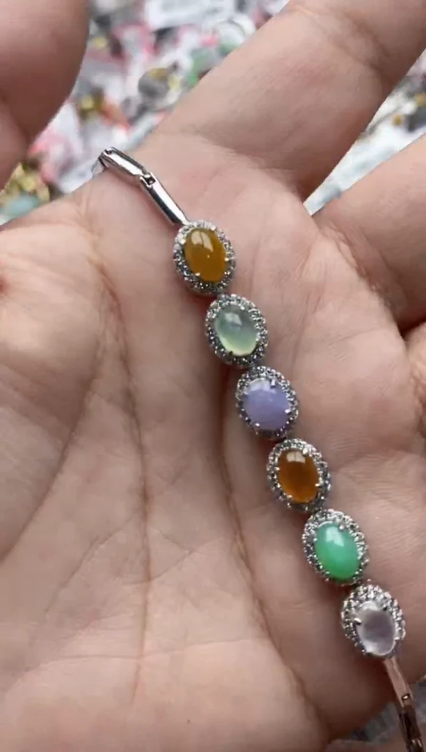 【闪购商品】翡翠戒指银S925镶嵌66666--8