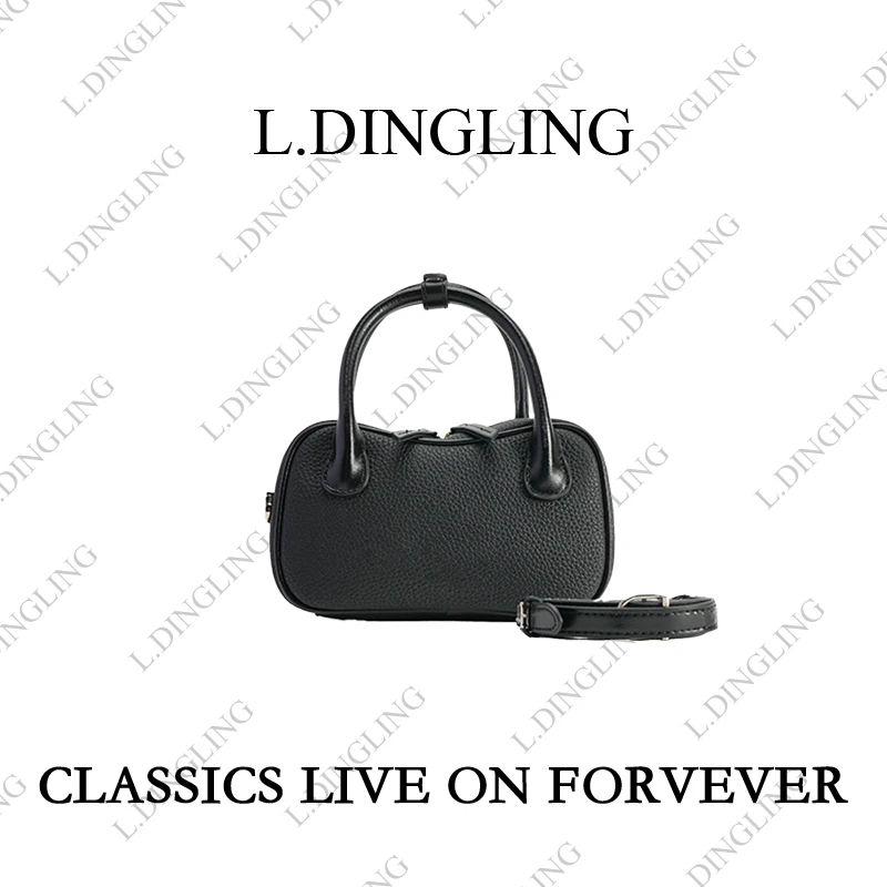 【L.DINGLING】磁吸扣斜挎款车缝线手提包轻奢手提包包单肩