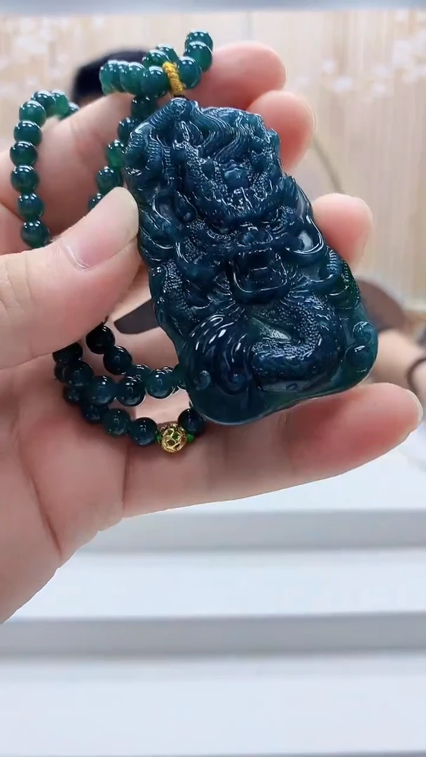 定制翡翠未镶嵌4812bb-毛货挂件42赠珠链