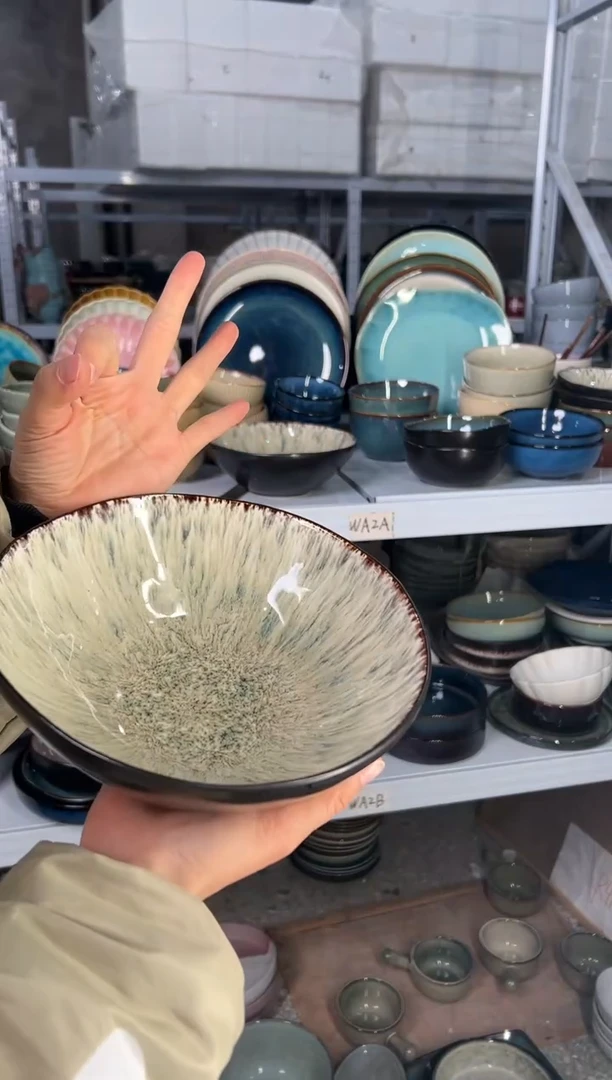 陶瓷外贸尾货瑕疵满20包邮X3菜碗