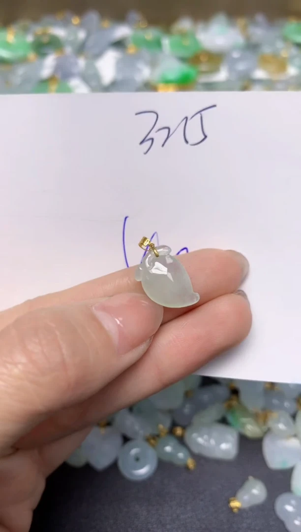【闪购商品】翡翠颈饰18K金镶嵌 天然翡翠A货