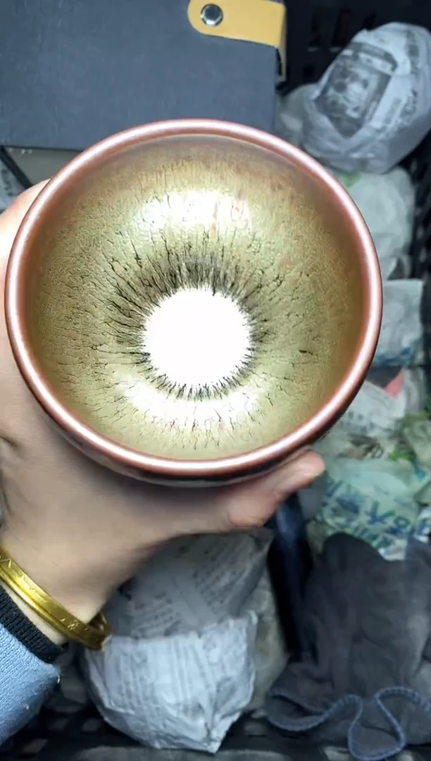 【闪购商品】茶盏金丝万缕 盏三疯建盏茶器