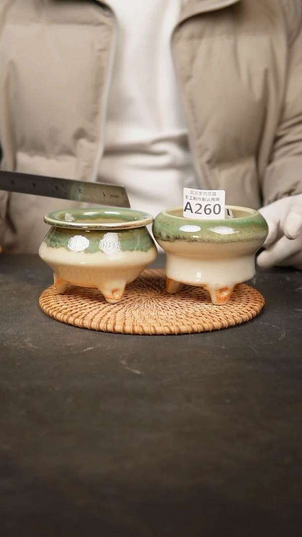 【闪购商品】瓷片260泥泥手工花盆