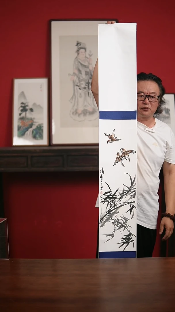 国画手写手绘-20*155卷轴