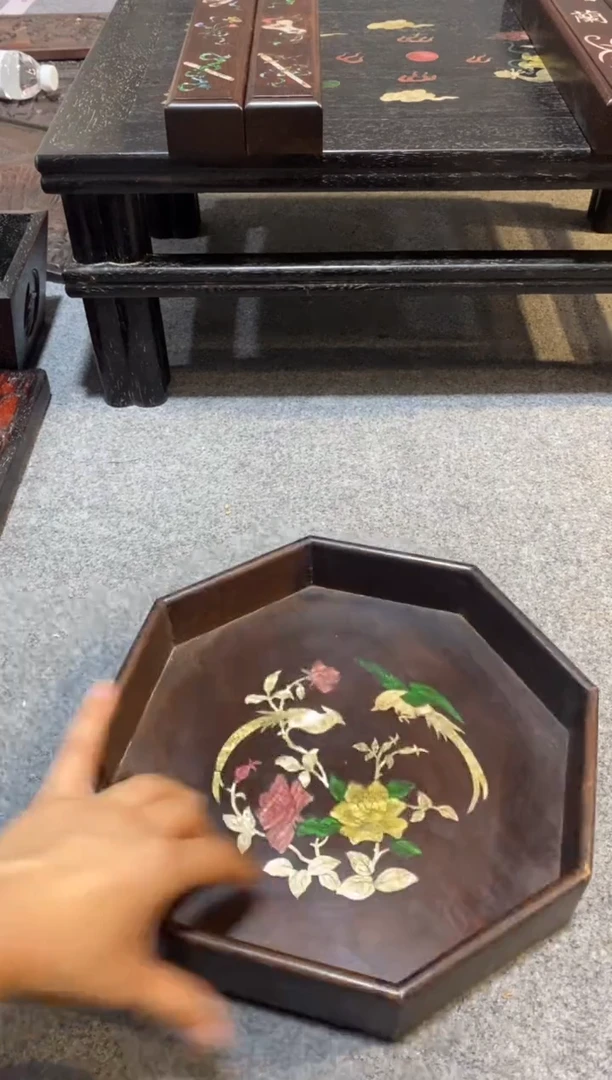 香榧木紫檀拆件雕刻板以直播间实物为准
