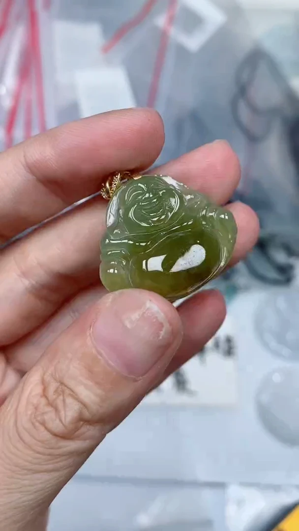 颈饰未镶嵌翡翠吊坠