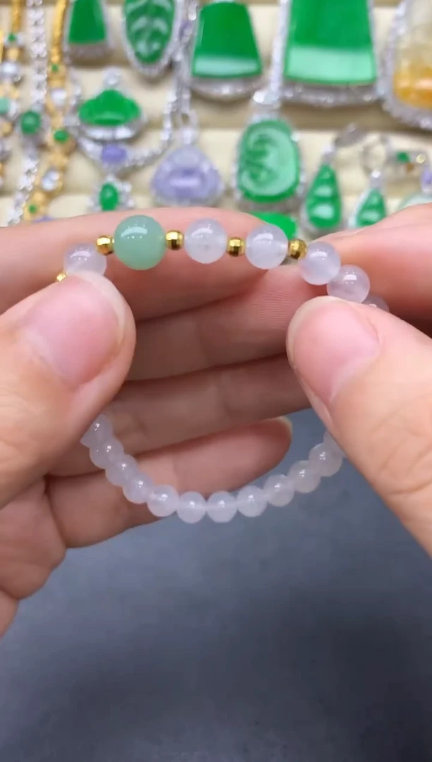 未镶嵌手链翡翠356-中国好珠宝