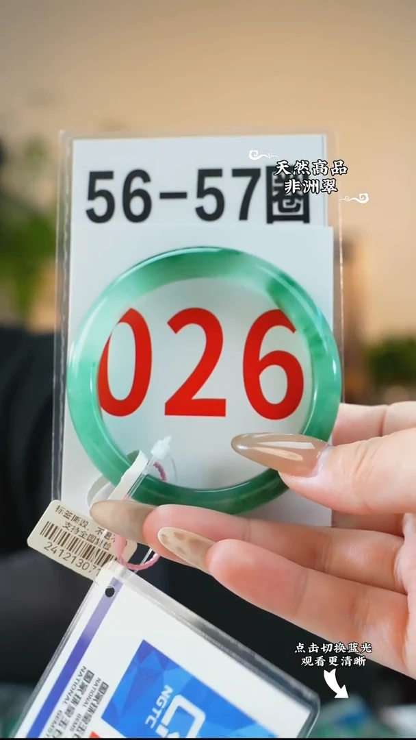 未镶嵌手镯石英质玉（非洲翠）56