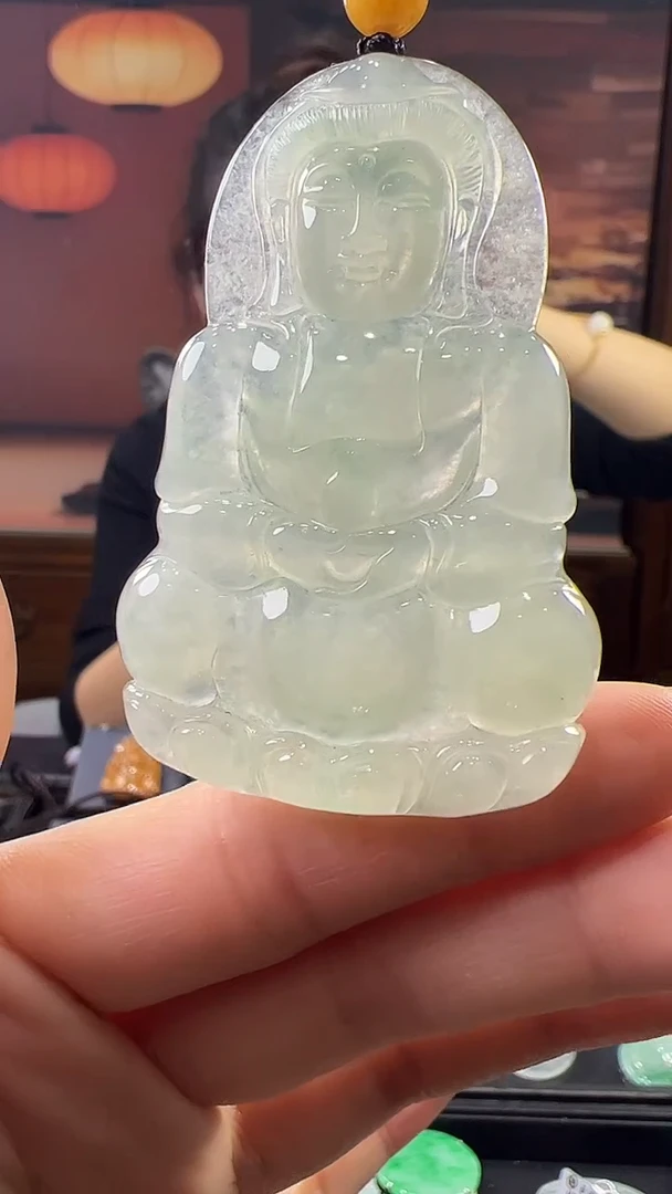 未镶嵌挂件翡翠观音