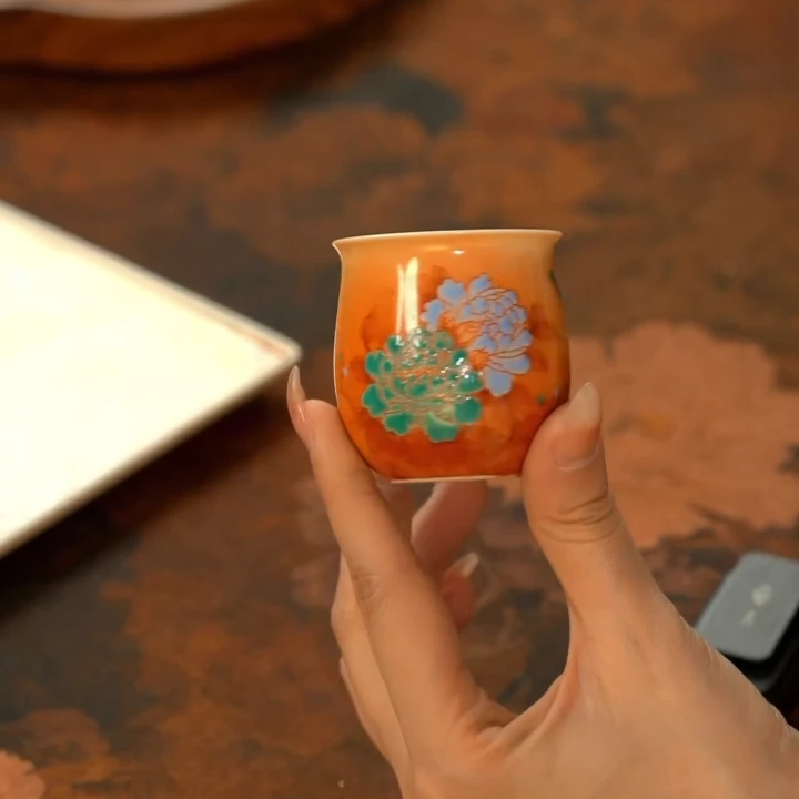 圣甫牡丹花杯SF0111