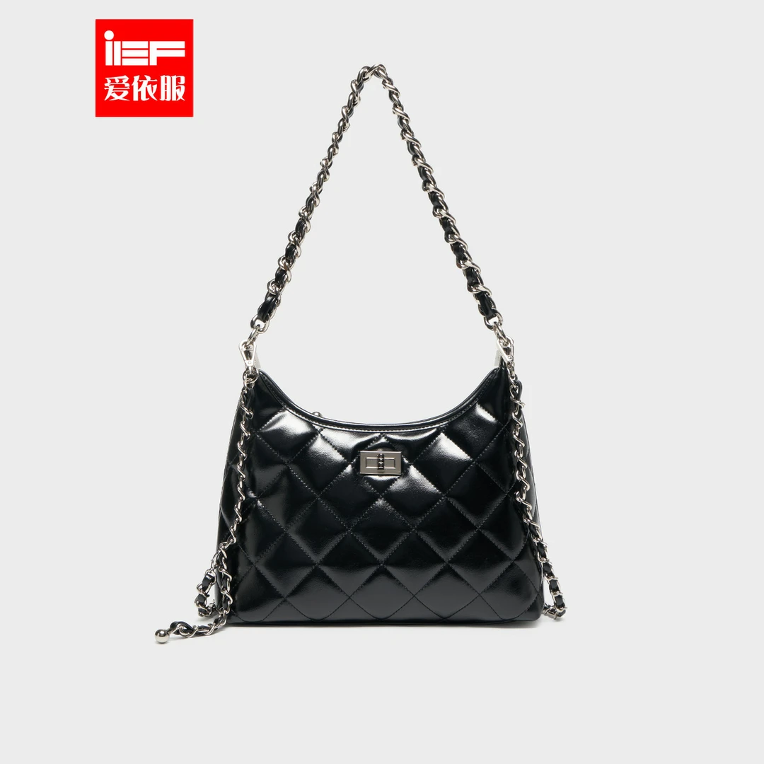 IEF/爱依服2025春季新款名媛气质通勤百搭小香风单肩腋下包流光风