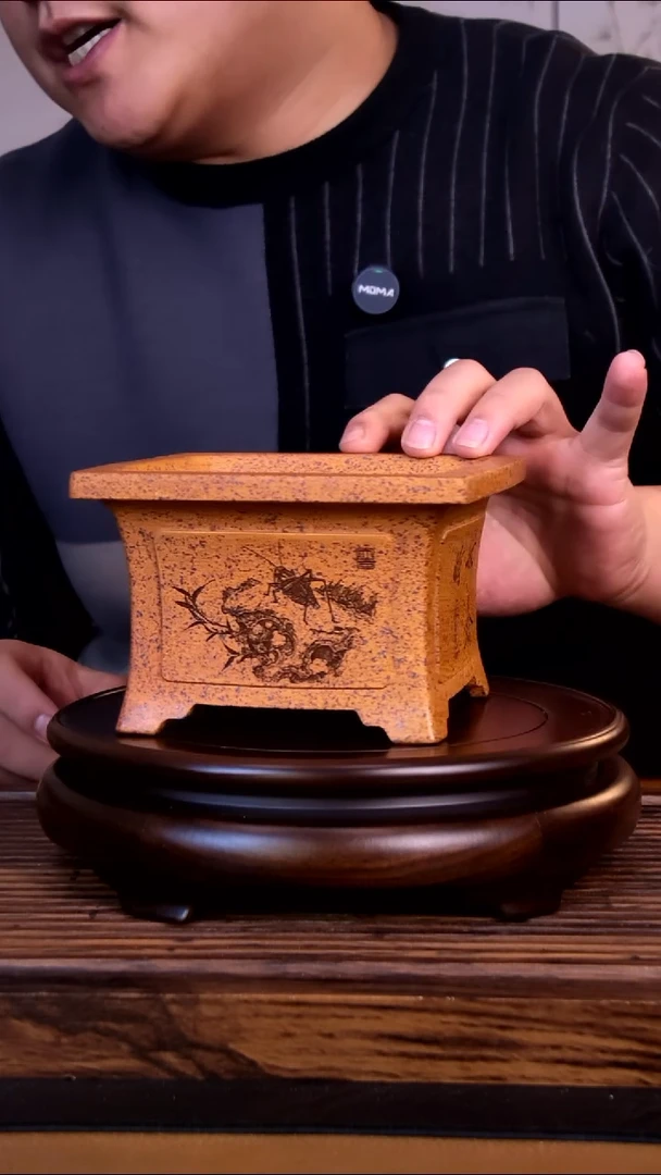 紫砂花盆紫砂花盆-内口12-8