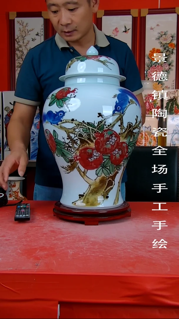 摆件景德镇陶瓷 全场手工手绘