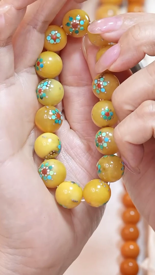 蜜蜡颈饰未镶嵌8355天然蜜蜡珠宝奇石云端妖孽全部保真