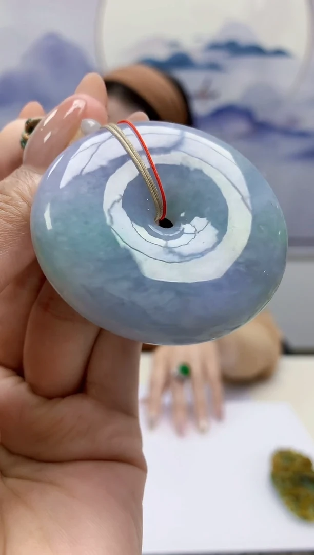 定制翡翠未镶嵌4852MM-毛货挂件55