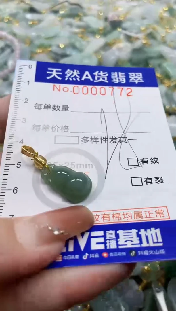 颈饰未镶嵌翡翠天然A货翡翠