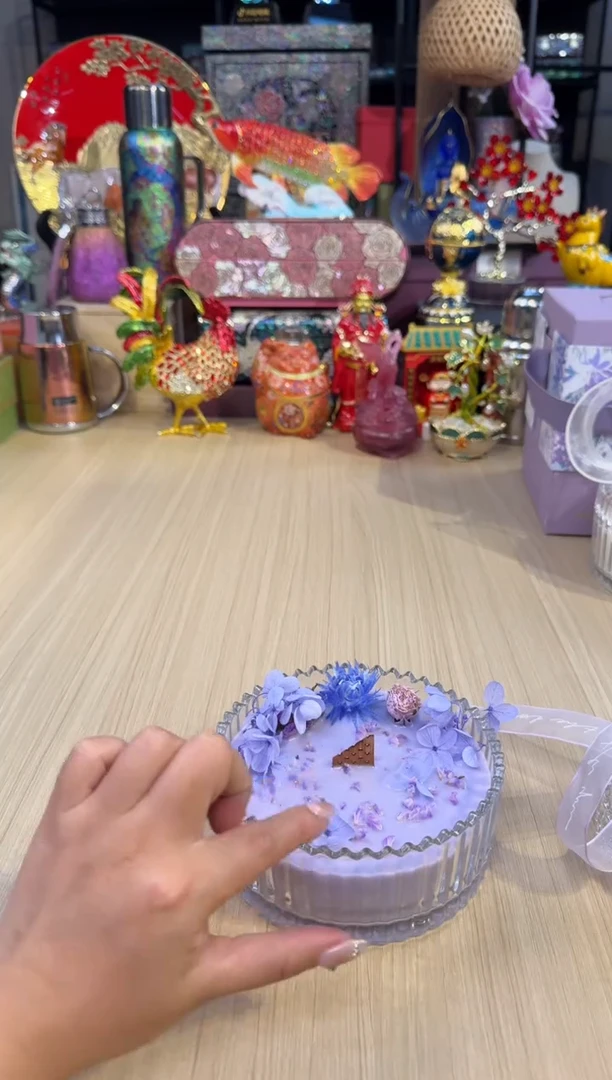 213蓝雪莲香薰蜡烛礼盒