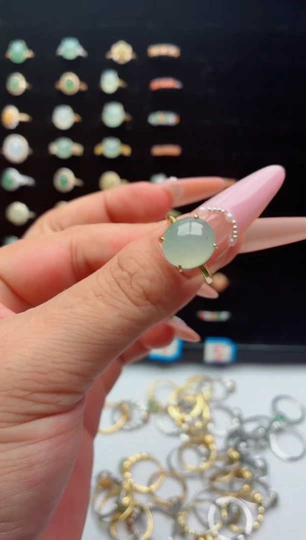 吊坠(不含链)银S925镶嵌翡翠.
