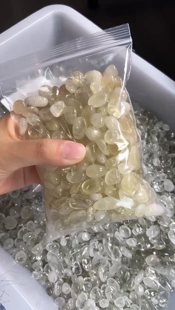 水晶手链未镶嵌黄水晶碎石500g