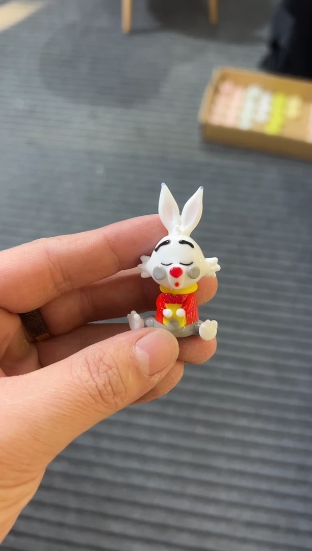 手工艺品琉璃兔子