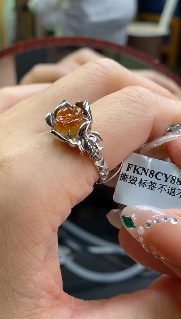 颈饰银S925镶嵌翡翠净货15760
