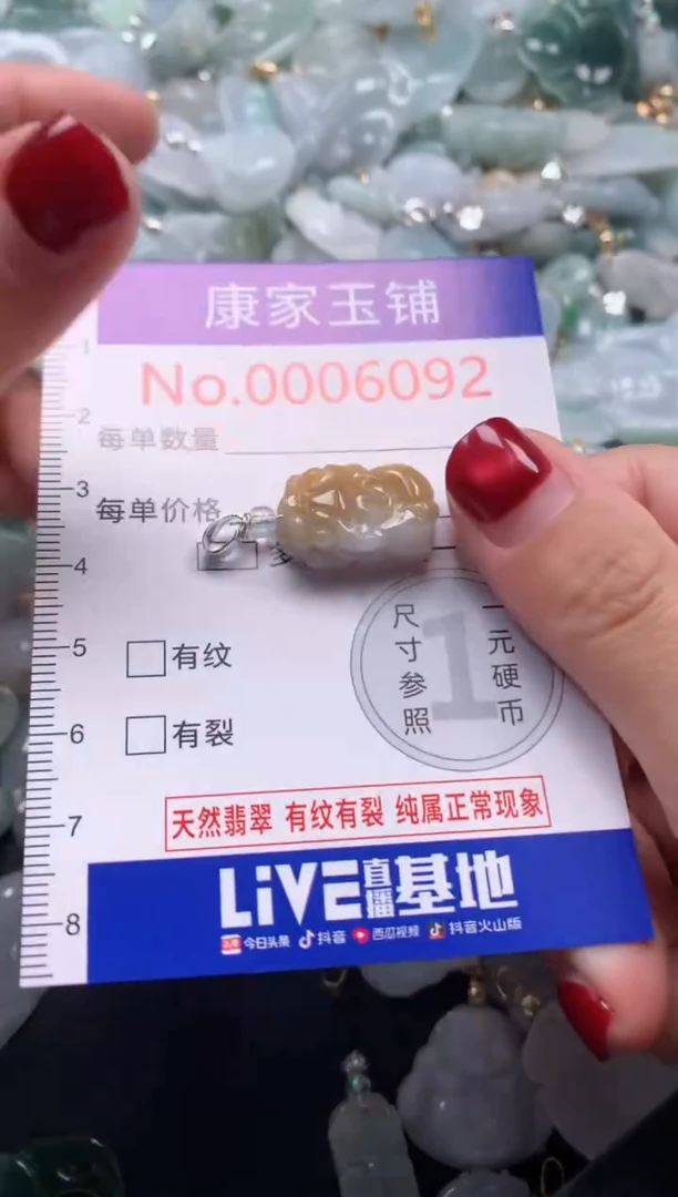 颈饰未镶嵌翡翠6092