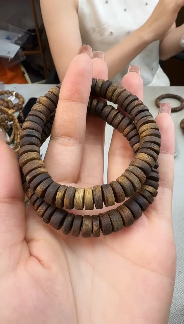 手串沉香1008张勺子厚片珠单圈多样性发一