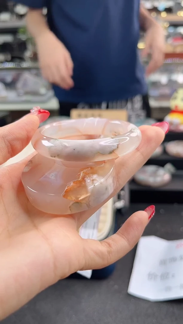 未镶嵌手镯石英质玉51圈口 （赠品镯心）355470