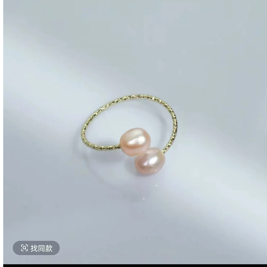 精品淡水珍珠戒指【无礼盒】0001
