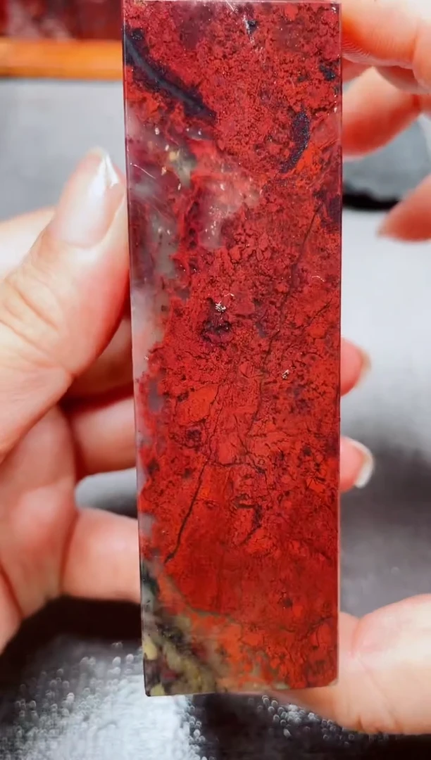 玉桂林鸡血玉素章--22