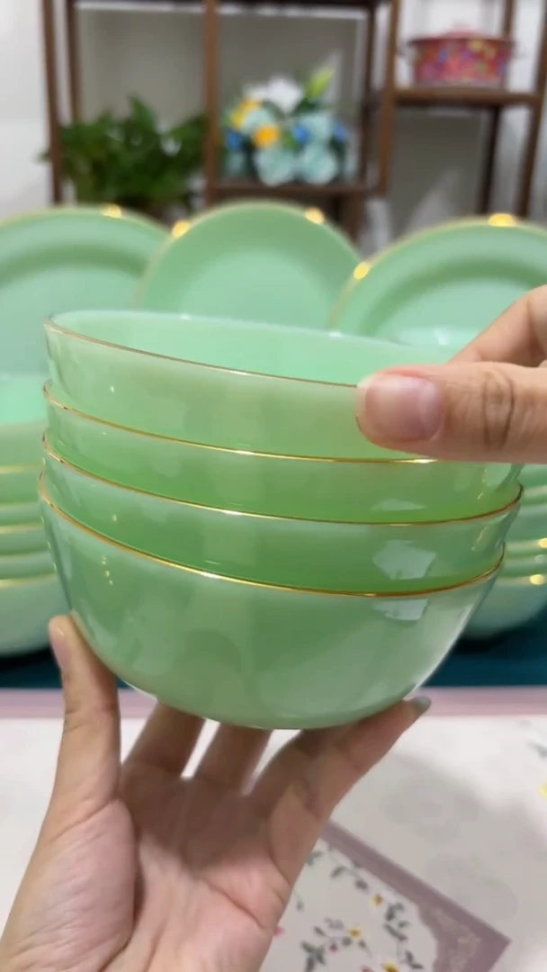 5.5英寸玉瓷碗4个口径13.8厘米