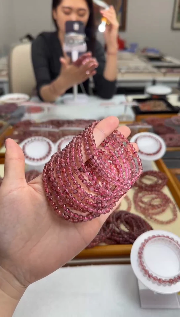未镶嵌手串水晶彼岸花金草莓 多样性发一