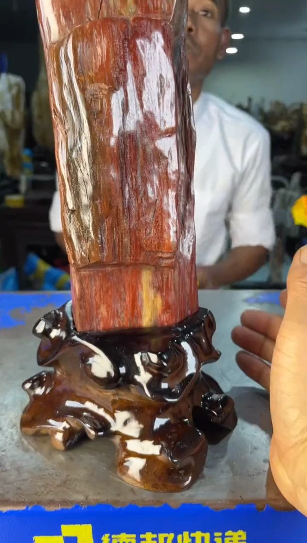 未镶嵌摆件硅化玉36