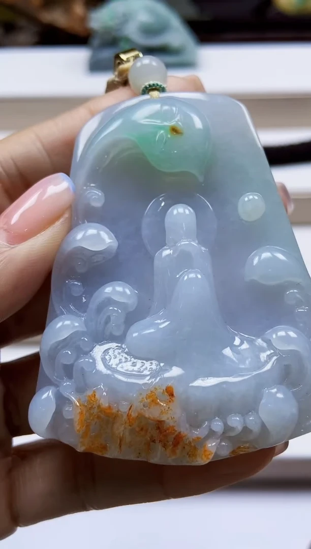 颈饰未镶嵌翡翠翡翠A货