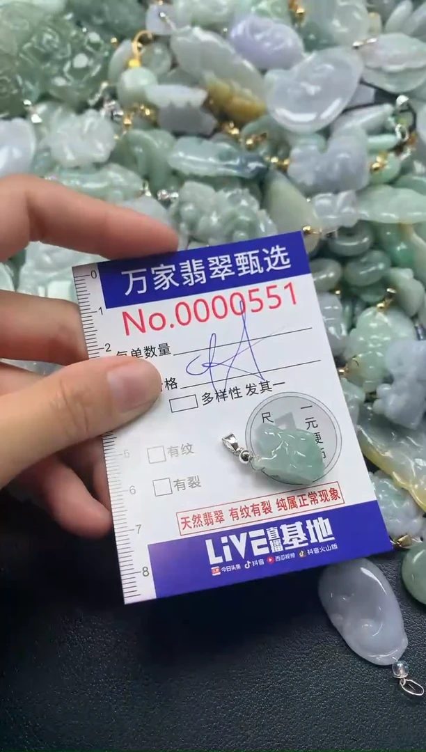 吊坠(不含链)未镶嵌翡翠0551
