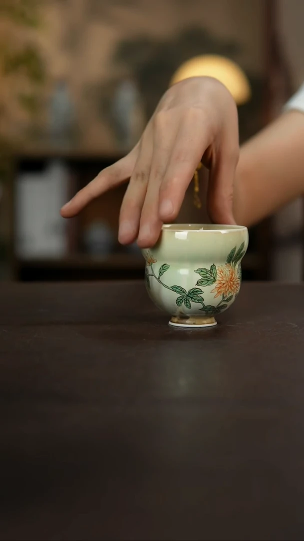杯景德镇陶瓷杯碗柴烧多人