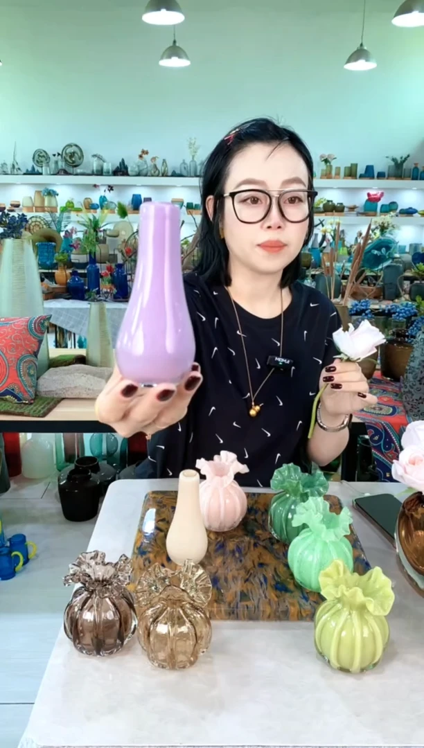 慕忆家手作琉璃花瓶