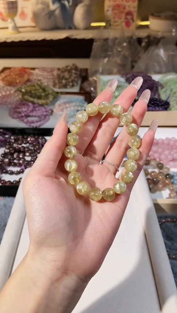 【闪购商品】水晶手串未镶嵌金祖母卡10