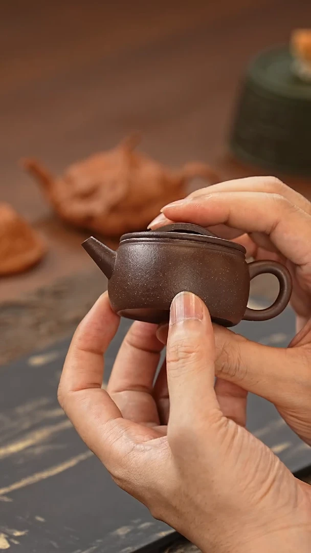 茶壶紫砂小汉瓦天青泥WG