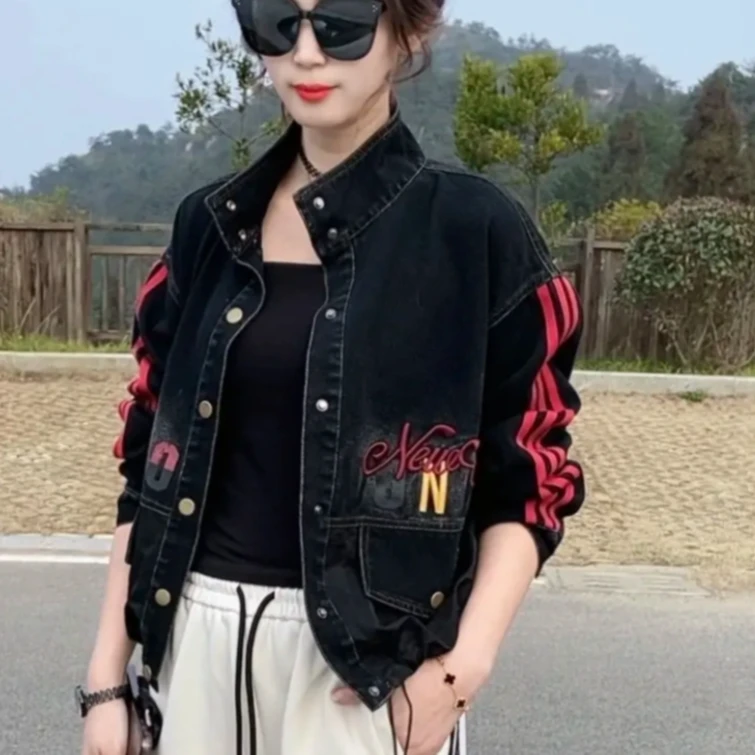 2025春季新款韩版宽松休闲百搭牛仔外套女设计感小众洋气减龄上衣