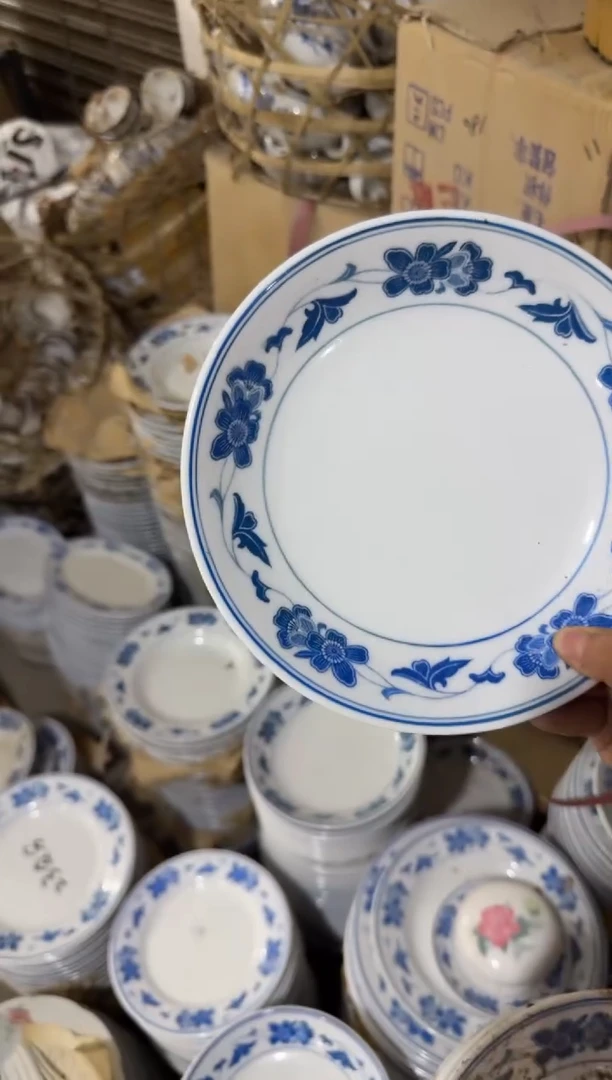 摆件蓝海棠窝盘21厘米有瑕请慎拍