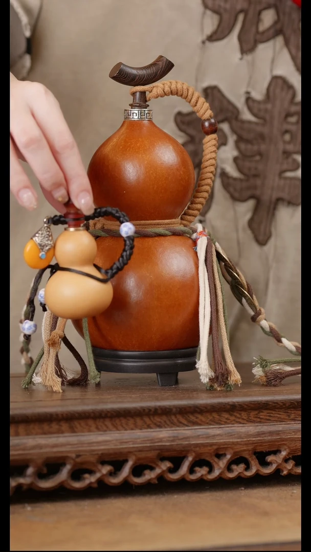 284号精品天然大漆酒葫芦一物一拍~