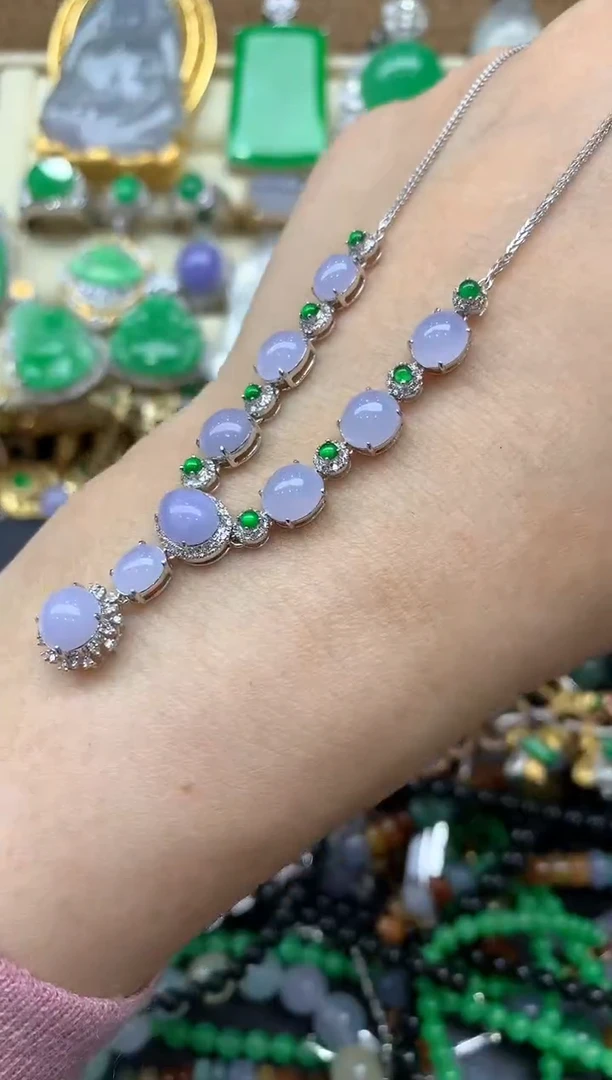 【闪购商品】翡翠颈饰18K金镶嵌642-中国好珍宝