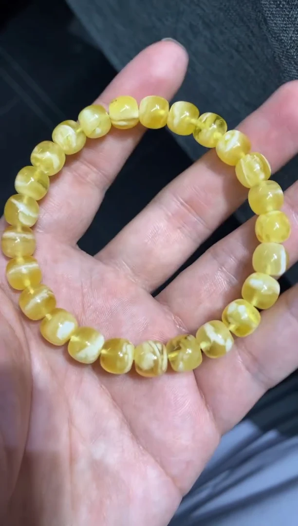 裸石蜜蜡未镶嵌精工老型手串